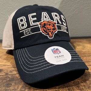 Chicago Bears NFL Team Snapback Adjustable Hat Cap Navy Tan Football NEW